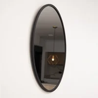 Espejo Redondo 60 Cm Negro