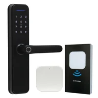Cerradura Digital Inteligente Negra Automática con Gateway