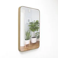 Espejo Rectangular 40x60 cm Platina Dorado