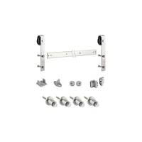 Juego de Herrajes para Puerta de Cobertizo Niquel Satinado X 72 Pies