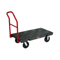 Carro de Plataforma Industrial con Alta Capacidad y Estructura Anticorrosiva