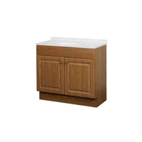 Tocador de Baño Combinado Elevado Panel Roble de 91.44 cm