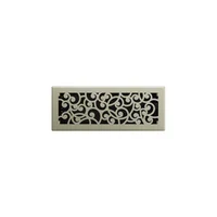 Rejilla para Piso Niquel Satin de 10.16 X 30.48 cm