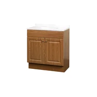 Tocador de Baño Combinado Elevado Panel Roble de 76.20 cm
