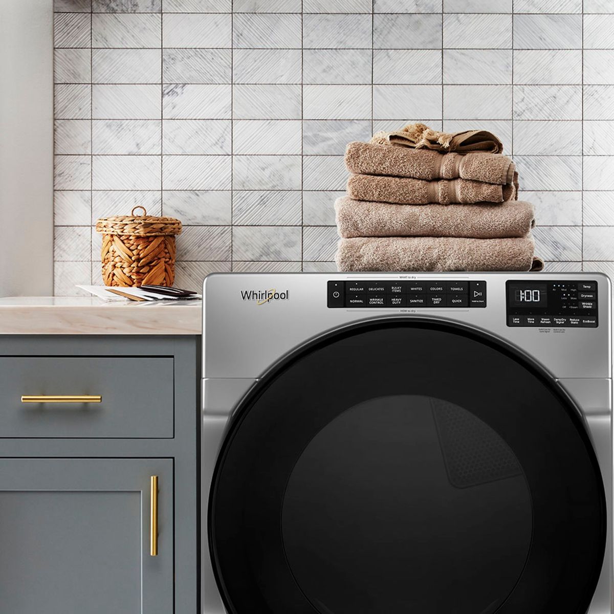 WHIRLPOOL - Secadora a Gas 23 Kg 7MWGD6605MC Gris