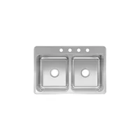 Lavaplatos Doble Acero Inoxidable De 83.82 X 55.88 X 17.78 Cm