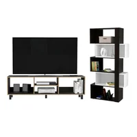 Combo Mesa TV Hasta 70" 47x160cm + Bibilioteca