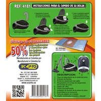 Bolsa Aspiradora Sintetica Wurden Wvc Probat 1400 W x 2 Unidades