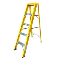 Escalera 1.5 m 5 P Tijera Dieléctrica Fibra de Vidrio Tipo I 113 kg Fanes