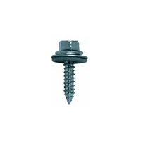 Tornillo Cubierta Zincado Con Arandela De Neopreno; 10 X 1-1/2; 100Und Fixser