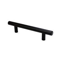 Manija Calipso Acero Inoxidable Negro 128mm 6 Unidades