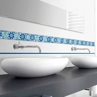 Listelo Anabel Azul 40 X 7.5 cm X 18 Unidades