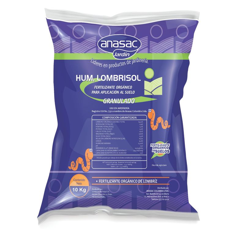 Humus Sólido Lombrisol 10 Kg ANASAC | falabella.com