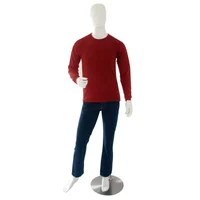 Camiseta Cuello Redondo Manga Larga Roja_ T-Smlrjtm