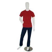 Camiseta Cuello Redondo Manga Corta Roja_ T-Smlrjtm