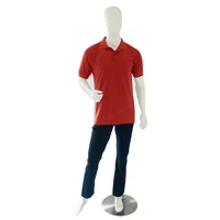 Camiseta Tipo Polo Manga Corta Roja _ Pmcrjtl