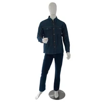 Camisa En Jean Para Caballero Con Reflectivo _ Cmcrjeanstl