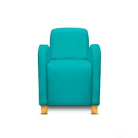 Silla Poltrona Curve 90X80X90 Azul