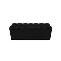 Puff Baúl Zapatero Shoes Diamond 120X40X50 Negro