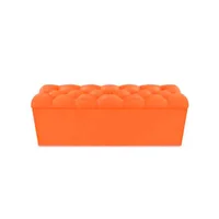 Puff Baúl Zapatero Shoes Diamond 120X40X50 Naranja
