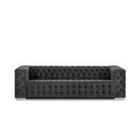 Sofá Moderno Hartford 230X90X80 Negro