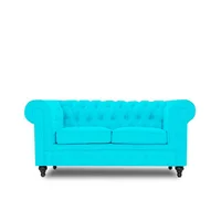 Sofá Moderno Chester 180X90X80 Azul