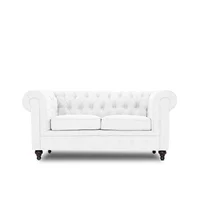 Sofá Moderno Chester 180X90X80 Blanco