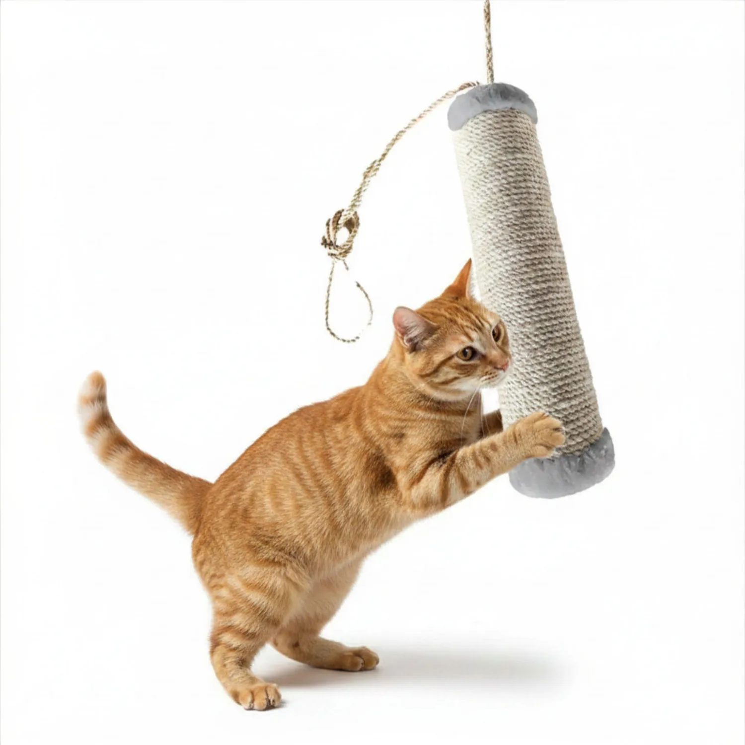 Rascador Para Gatos Taco 40X10X10Cm Pequeño Gris 3