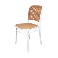 Silla Sin Brazos Mara/Rattan Sintético Zimba Blanco