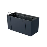 Matera Plástica Rectangular Urbi Case Para Balcón 40x20cm Antracita