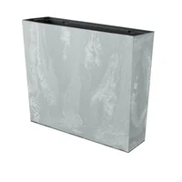 Matera Plástica Rectangular Urbi Case 58X20Cm Color Cemento