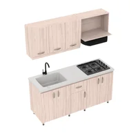Kit Cocina 180X60 Perla Mbl Sup/Inf Ambar Soder