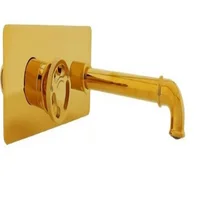 Grifería De Lavamanos Monocontrol Pared Industry Golden Consumo 8.3 l/min
