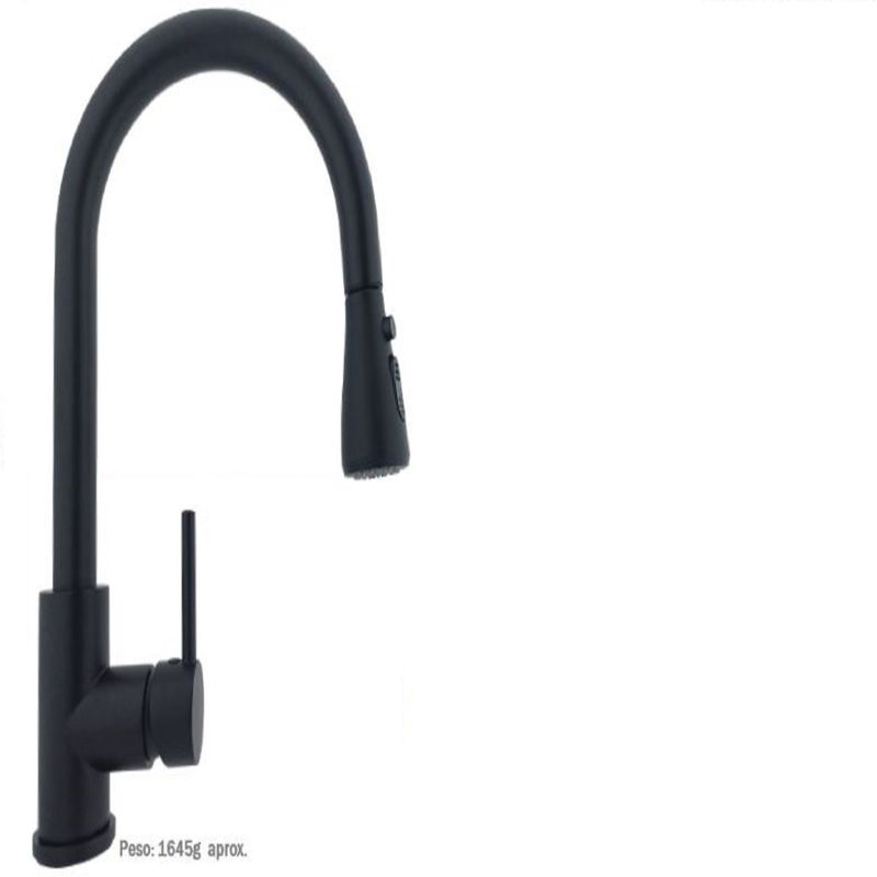 Mezclador Lavaplatos Monocontrol Llave De Lavaplatos Negra