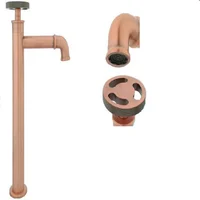 Grifería Fria Lavamanos Pared Industry Rose - Cobre Satin Consumo 8.3 l/min