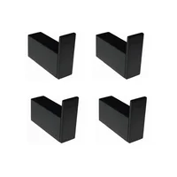 Set X 4 Accesorios baño perchero Grazia Negro mate Inkorporar