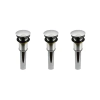 Set Desagues Push Sin Rebose Cromo x 3