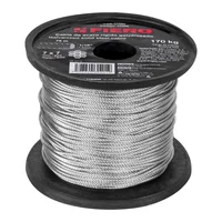 Guaya de Acero 1/16'' Sin Forro de Pvc de 75 M. Carga 170 kg