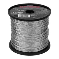 Guaya de Acero 3/32'' Sin Forro de Pvc de 75 M. Carga 330 kg