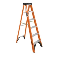 Escalera 1.8 m 5P Tijera en Fibra de Vidrio Tipo II 175 kg Truper