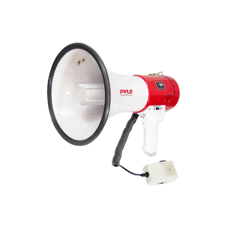 Megafono Pyle 50W Con Sirena - Portata 365m | Microfono Staccabile, AUX | Per Sport E Sicurezza - Foto 2