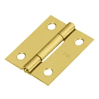 Caja de 20 Bisagras Rectangulares de 3.8 Cm. Acero Latonado
