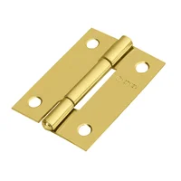 Caja de 20 Bisagras Rectangulares de 5.1 Cm. Acero Latonado