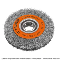 Grata de Alambre Ondulado de 6'' x 1.1/8'' Eje de 1.1/4''