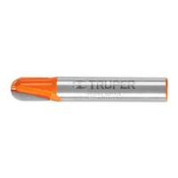 Fresa Media Caña Diámetro 1/4 Pulgadas Largo Corte 9.5 mm