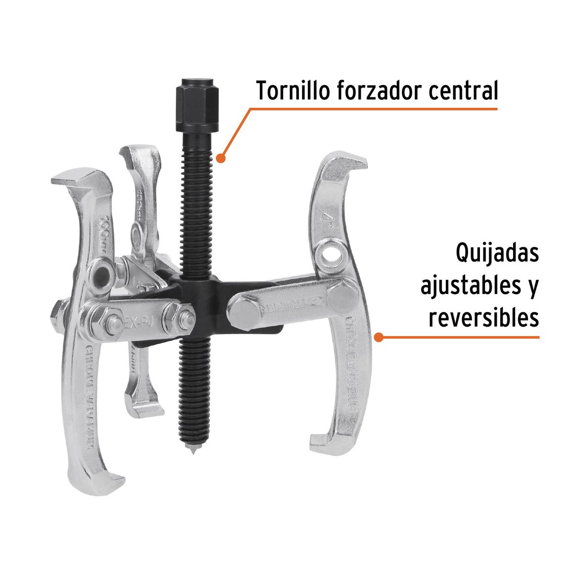 Extractor Reversible de 3 Brazos 0.5 Toneladas Abre 127 mm Truper ...