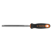 Lima Triangular Pesada Bastarda de 6 Pulgadas Mango Comfort Grip Truper
