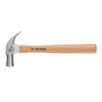 Martillo Pulido de 20 Oz con Mango de Madera Uña Curva Truper