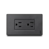 Tomacorriente Doble Premium Black