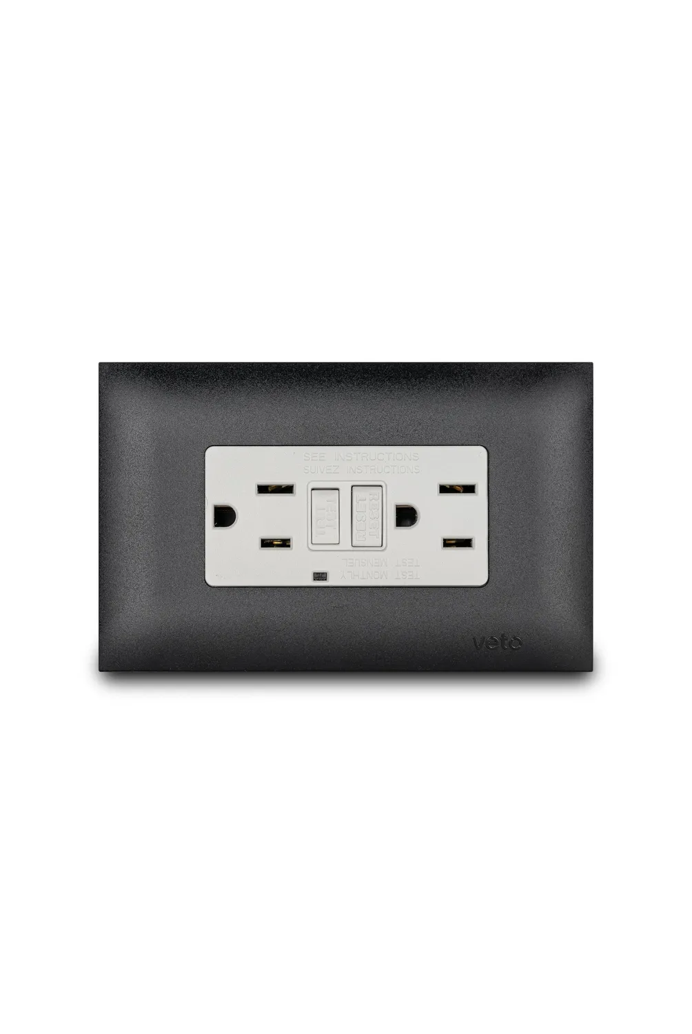 Toma De Corriente Doble NIXON 10A Con Interruptor: Seguridad Y Control Eléctrico En Negro